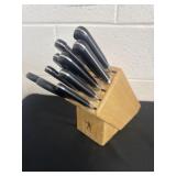 Henckles Knife block with knifes