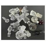 Group of glass stoppers