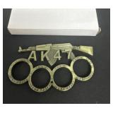 AK-47 themed metal knuckle