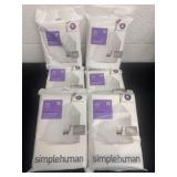6 packs of simple human k 9-12 gallon trash bags