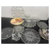 Group of glass dishes, candy dishes, bowls