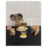 4 pieces of seashell art