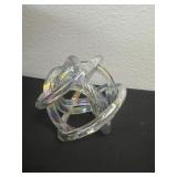 Decorative Light Blue Iridescent Pulled Glass