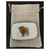 3.5x2.5in Buffalo Belt Buckle