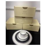 Set of 4 Lenox Federal Platinum 5-Piece Place