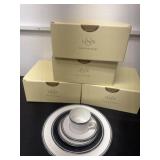 4 sets of  Lenox Federal Platinum 5-Piece Place