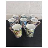 Danbury mint comical cats mug collection 1990