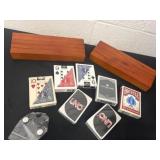 playing cards with UNO cards and stands for cards