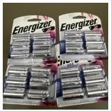 4 new packs of energizers 123 lithium batteries