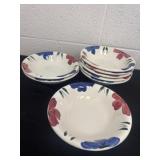 8 furio made in Italy bowls 6 are chipped