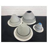 Roof pipe flashing boots