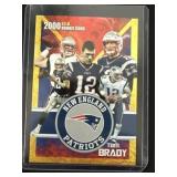 Tom Brady 2000 Rookie Gems Gold rookie card