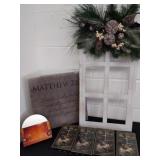 Window Christmas decor, Matthew picture, audio