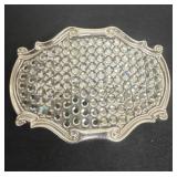 Rhinestone belt buckle