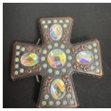 Large Religious Cross Shaped Cutout Rhinestone