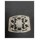 Ornate Clear Rhinestone Accented Vintage