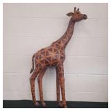 39' Leather Giraffe.  Won't stand up by itself