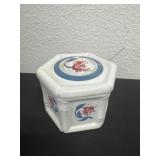 3ï¿½ hexagonal powder jar is a collectible