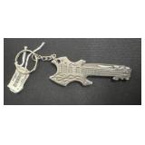 Guitar knife keychain