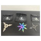 3 throwing stars