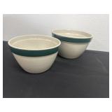 8ï¿½ and 10ï¿½ 2 stoneware bowls
