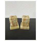 Pair of marble candle holders