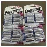 4 new packs of energizers 123 lithium batteries