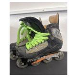Mission hockey roller blades unknown size