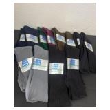 Group of new menï¿½s dress socks 10-13