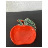 6ï¿½ red apple trinket dish