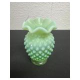4ï¿½ VASELINE HOBNAIL TOPAZ OPALESCENT ART GLASS