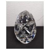 4 inch cut crystal egg paper weight