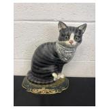 11ï¿½ vintage cast iron cat doorstop,
