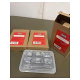 3 sets of new ice cubes stainless steel set of 6