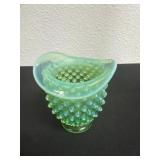 3.5ï¿½ vintage Fenton Art Glass lime green uranium