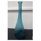 16ï¿½ vintage Italian Empoli blue genie bottle