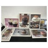 19x13 Cupcake Flavor Decor Framed Signs