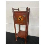 27x10 Vintage Wooden Smoking Stand