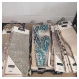 Large group of material samples