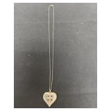 20ï¿½ heart necklace marked 925