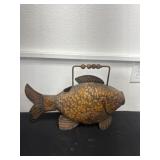 metal fish-shaped watering can