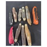 Group of pocket knifes