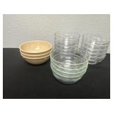 Group of custard cups