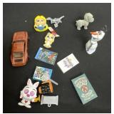 Group of mini items and toys