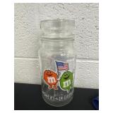 8ï¿½ M&M glass jar