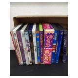 Group of DVDs and wii games