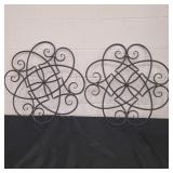 Two metal decor