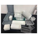 Group of plastic organizers