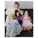 Vintage porcelain dolls