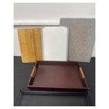 Magnetic shelf, cutting board and tray
